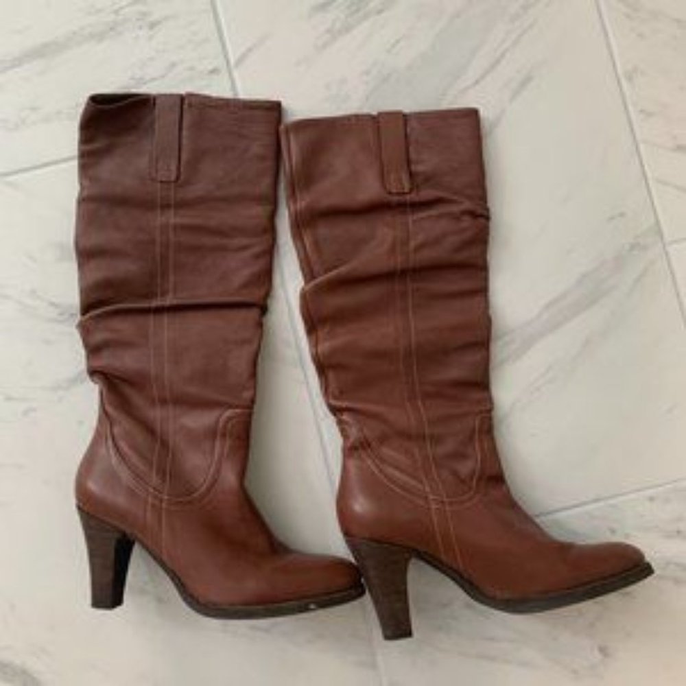 Via Spiga Brown Leather Boots